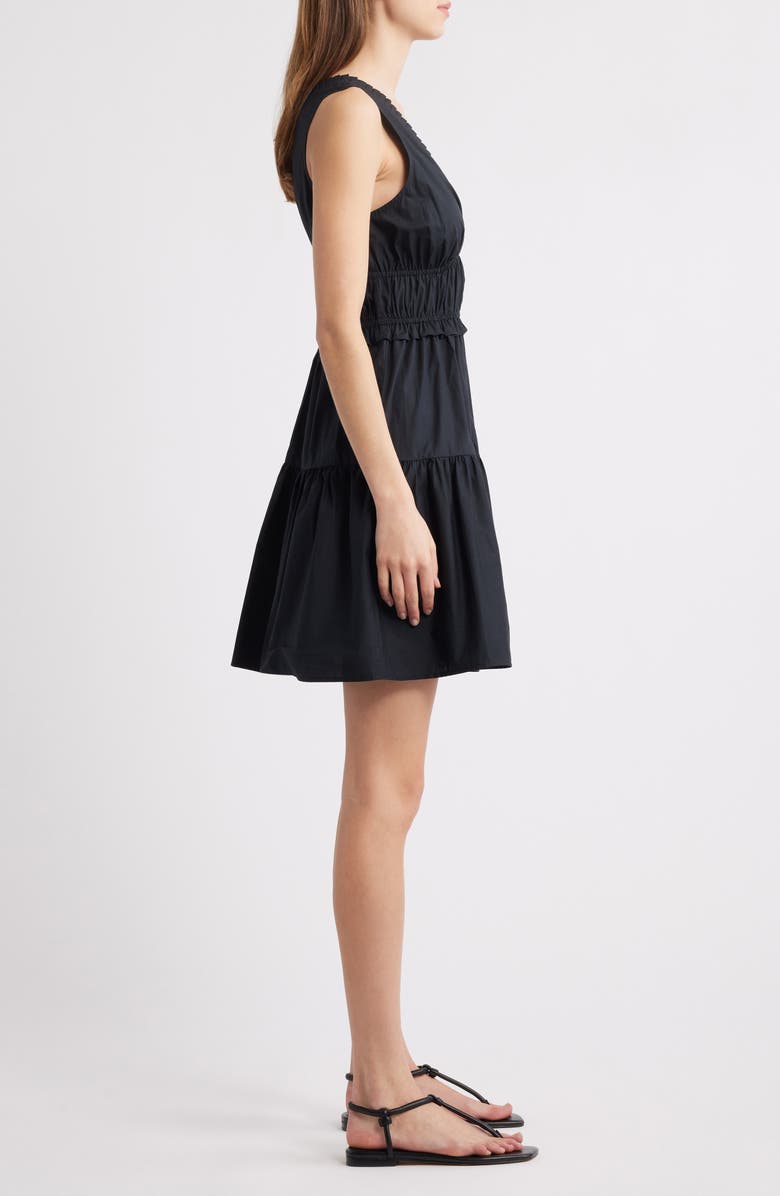 Rails Talulah Tiered Sleeveless Cotton Dress, Alternate, color, Black