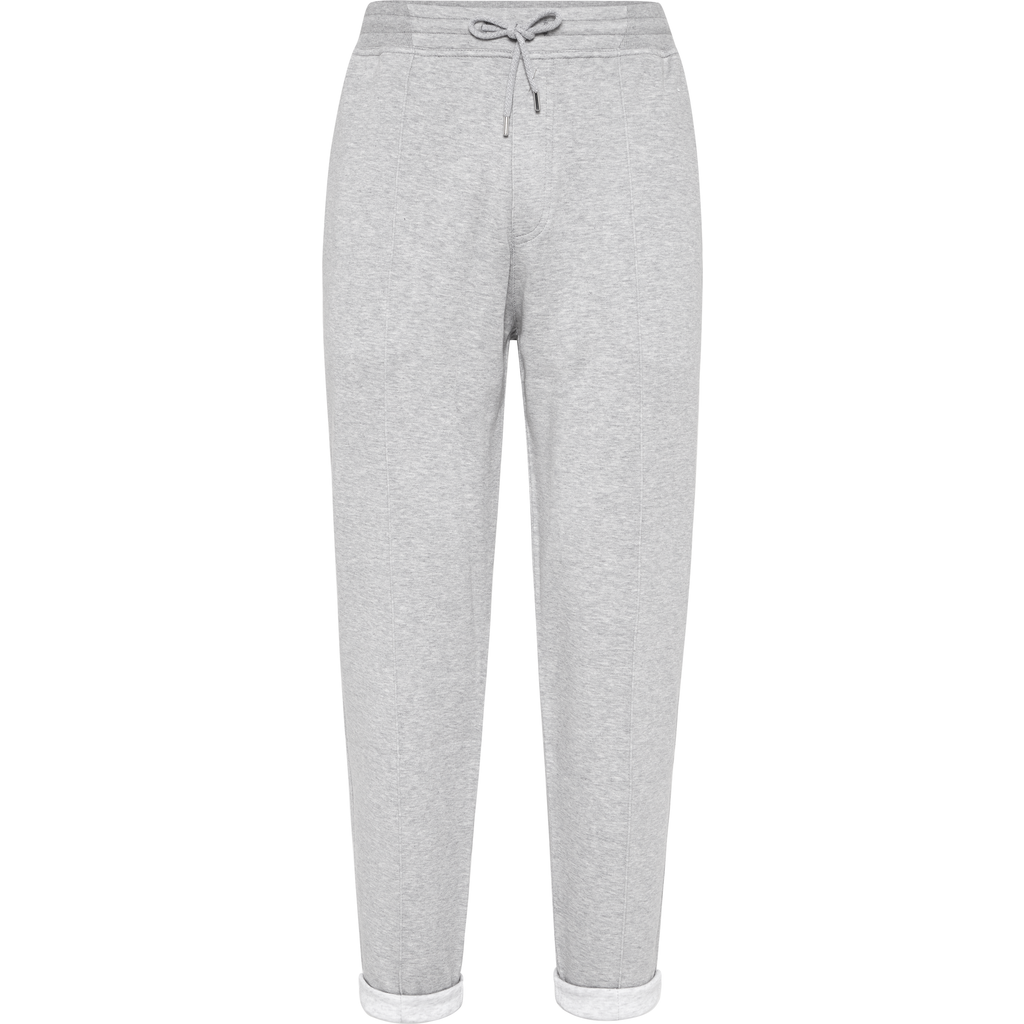 Brunello Cucinelli Trousers With Crête In Gray
