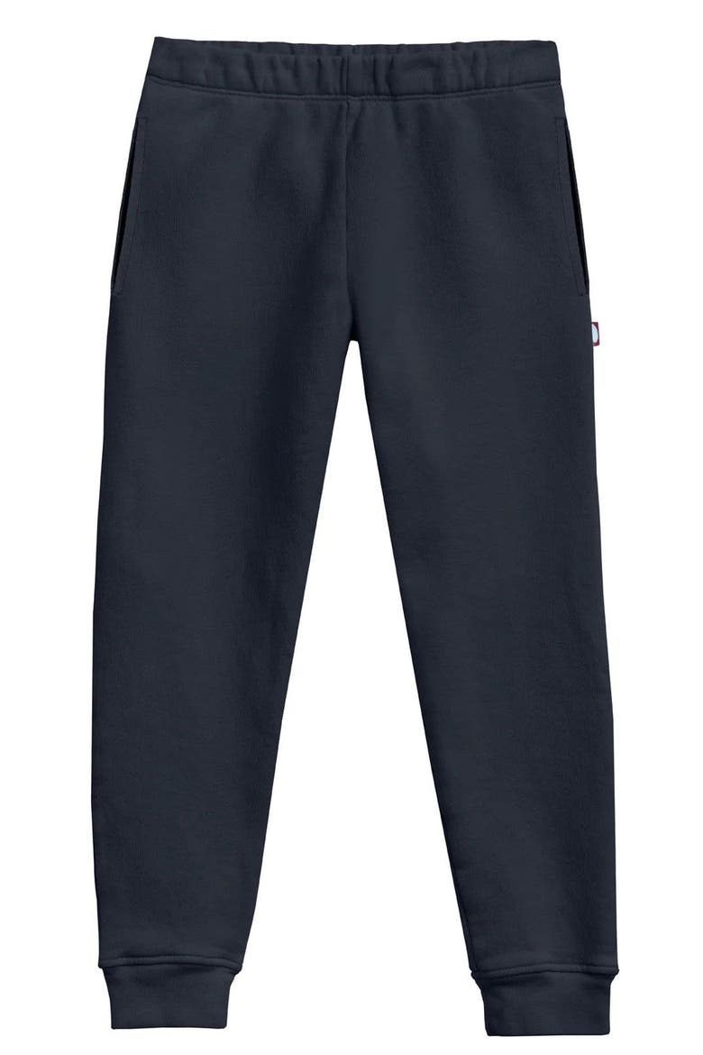 Unisex Soft 100% Cotton Warm and Cozy Fleece Pocket Jogger, Alternate, color, Black
