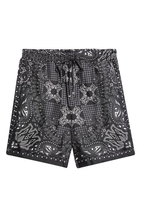 MA Check Silk Shorts