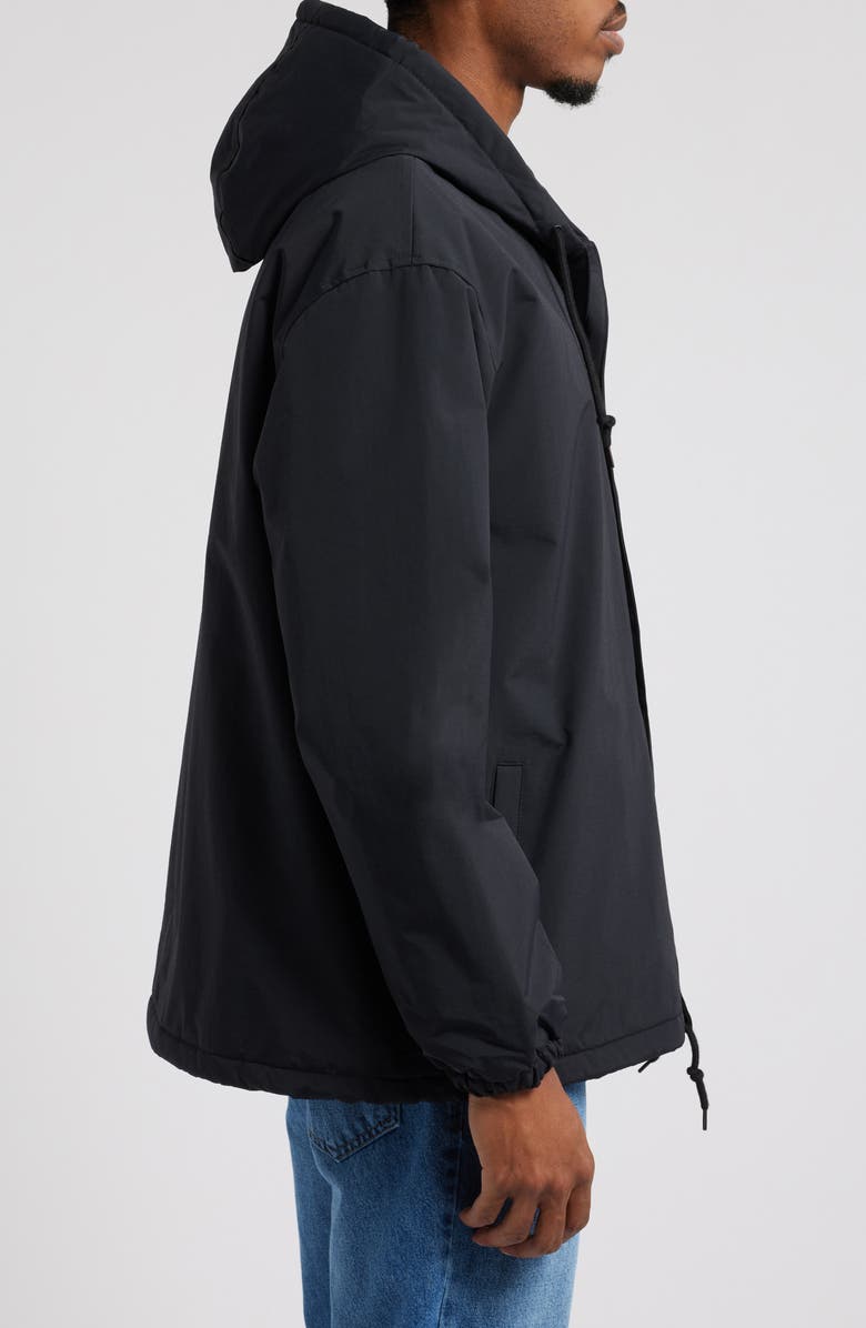 Carhartt Work In Progress Hooded Water Repellent Nylon Snap-Up Coach's Jacket, Alternate, color, 