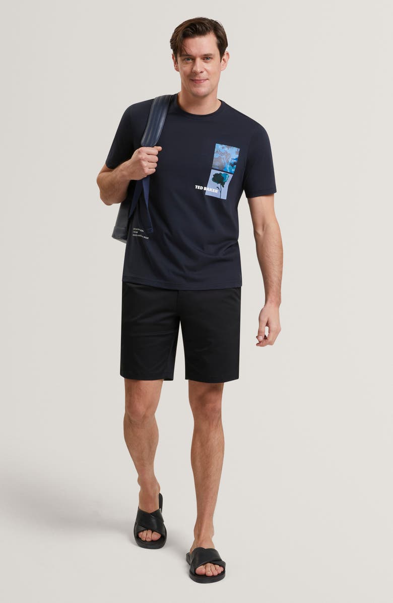 Ted Baker Loweton Slim Fit Stretch Cotton Chino Shorts, Alternate, color,