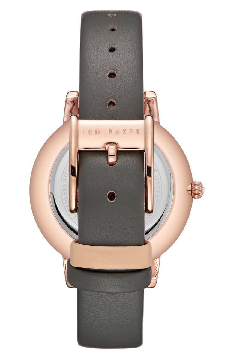 Ted Baker London Olivia Leather Strap Watch, Alternate, color, 