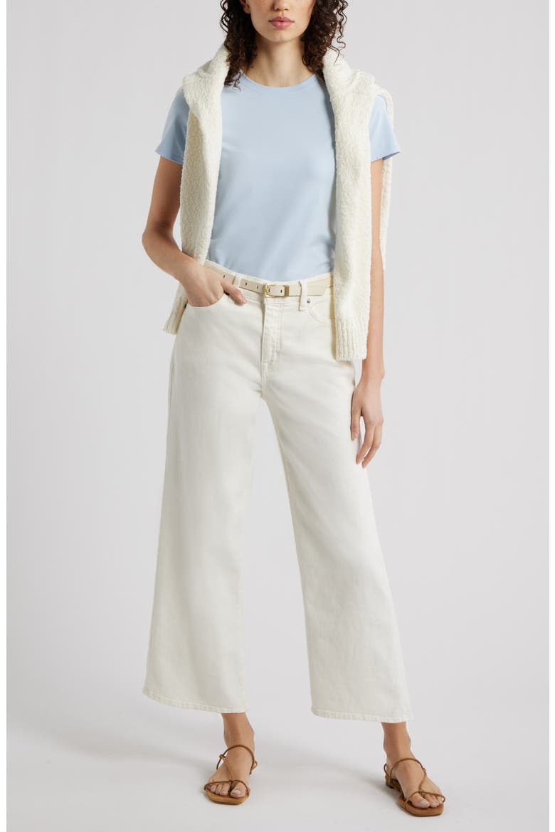 Pima Cotton Blend Crewneck T-Shirt, Alternate, color, BLUE FLOATY