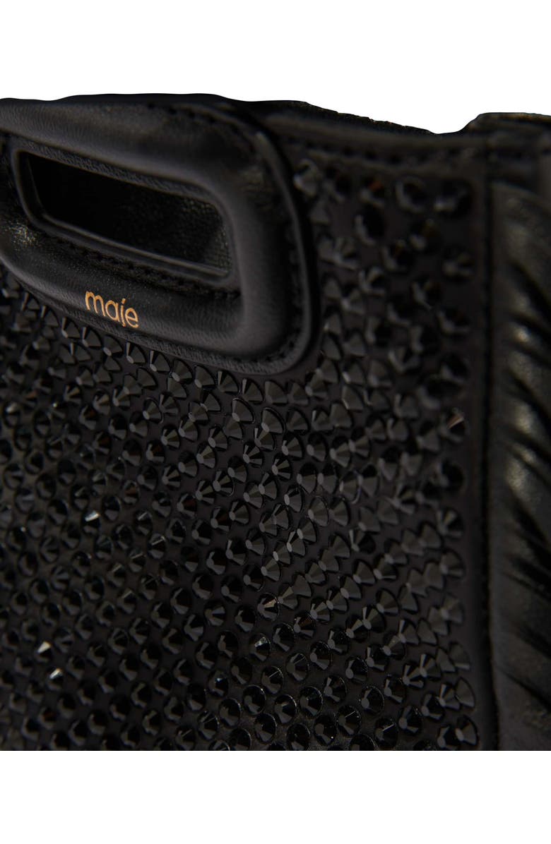 maje M mini rhinestone bag, Alternate, color,