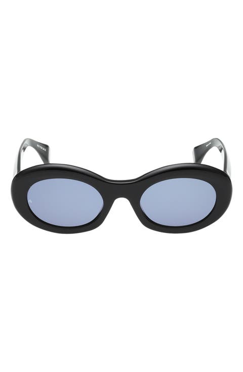51mm Oval Sunglasses