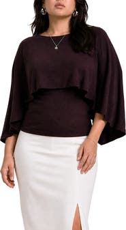 BY DESIGN Noble Cape Dolman Top