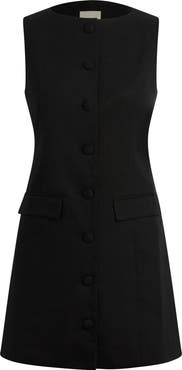 Favorite Daughter The Cece Sleeveless Linen Blend Minidress