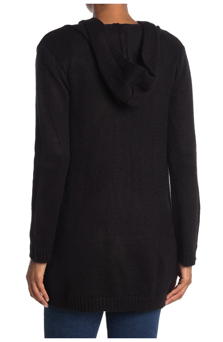 Love By Design Solid Mossy Hooded Cardigan, Alternate, color,