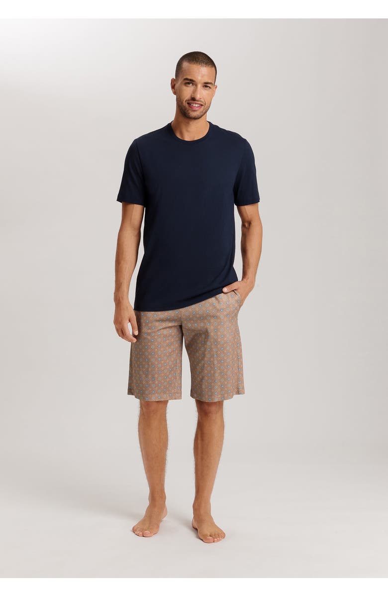 Hanro Night And Day Crew Neck Cotton Pajama Set, Alternate, color, 