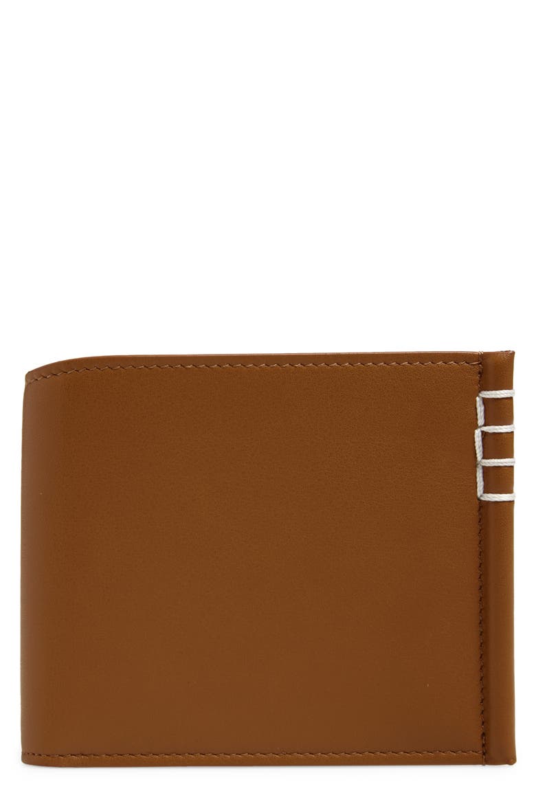 Loafer Leather Bifold Wallet, Main, color, TAN