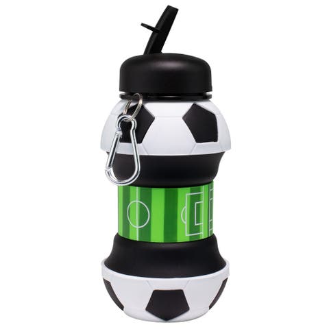 Collapsible 1 Liter Water Bottle Soccer Ball