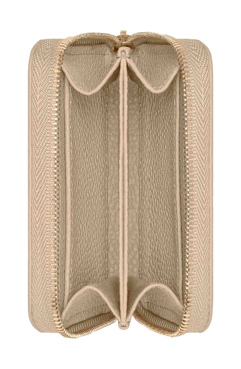 MAISON de SABRÉ Small Leather Zipped Wallet, Alternate, color, Saharan Nude