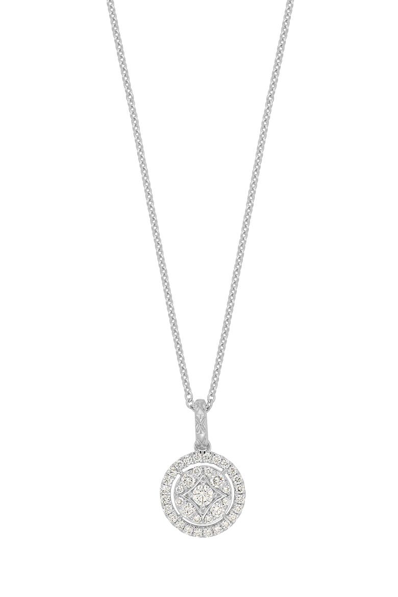 Mika Diamond Pendant Necklace (Nordstrom Exclusive), Main, color, 18KW