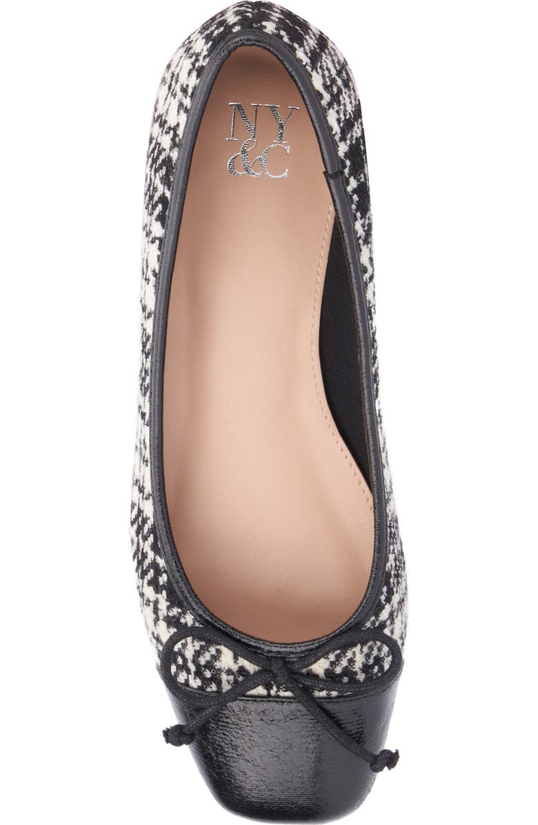 NEW YORK AND COMPANY Patricia Cap Toe Flat, Alternate, color,