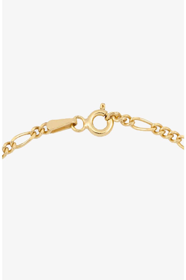 Slim Figaro Bracelet in Gold, Alternate, color, Gold