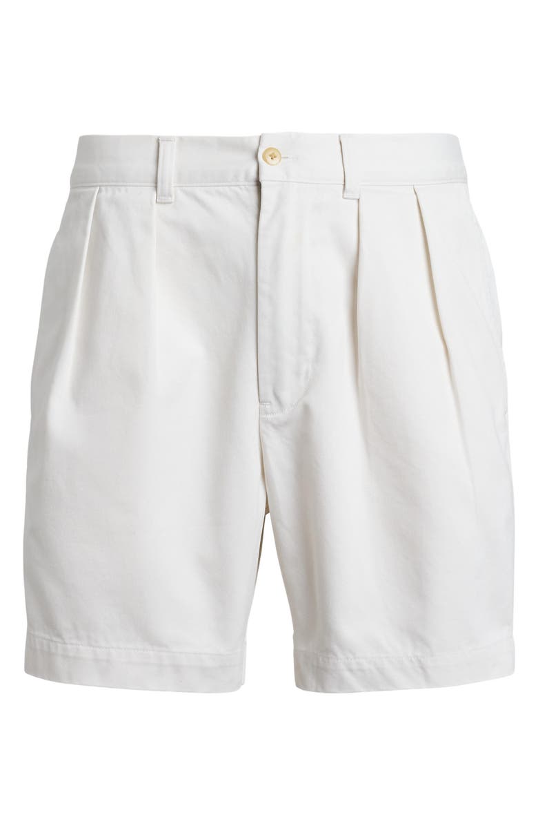 Polo Ralph Lauren Cormac Relaxed Fit Pleated Chino Shorts, Alternate, color, Deckwash White