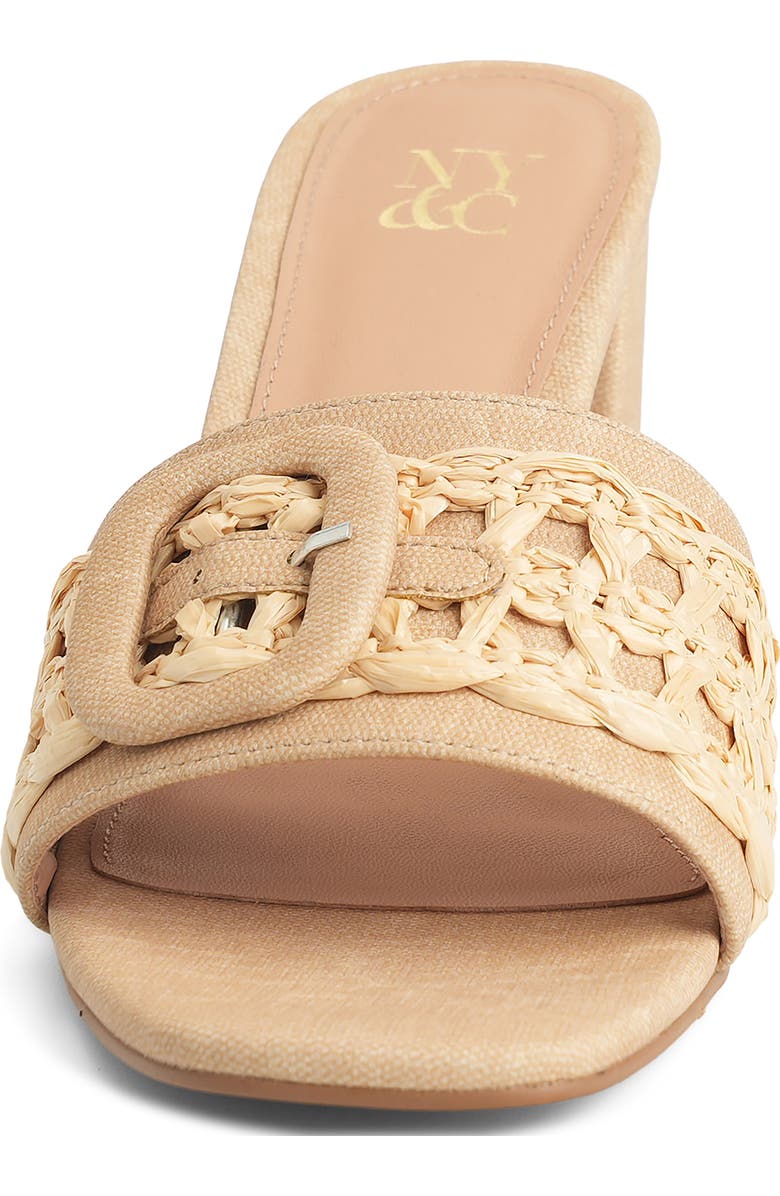 NEW YORK AND COMPANY Lana Slide Sandal, Alternate, color, Natural