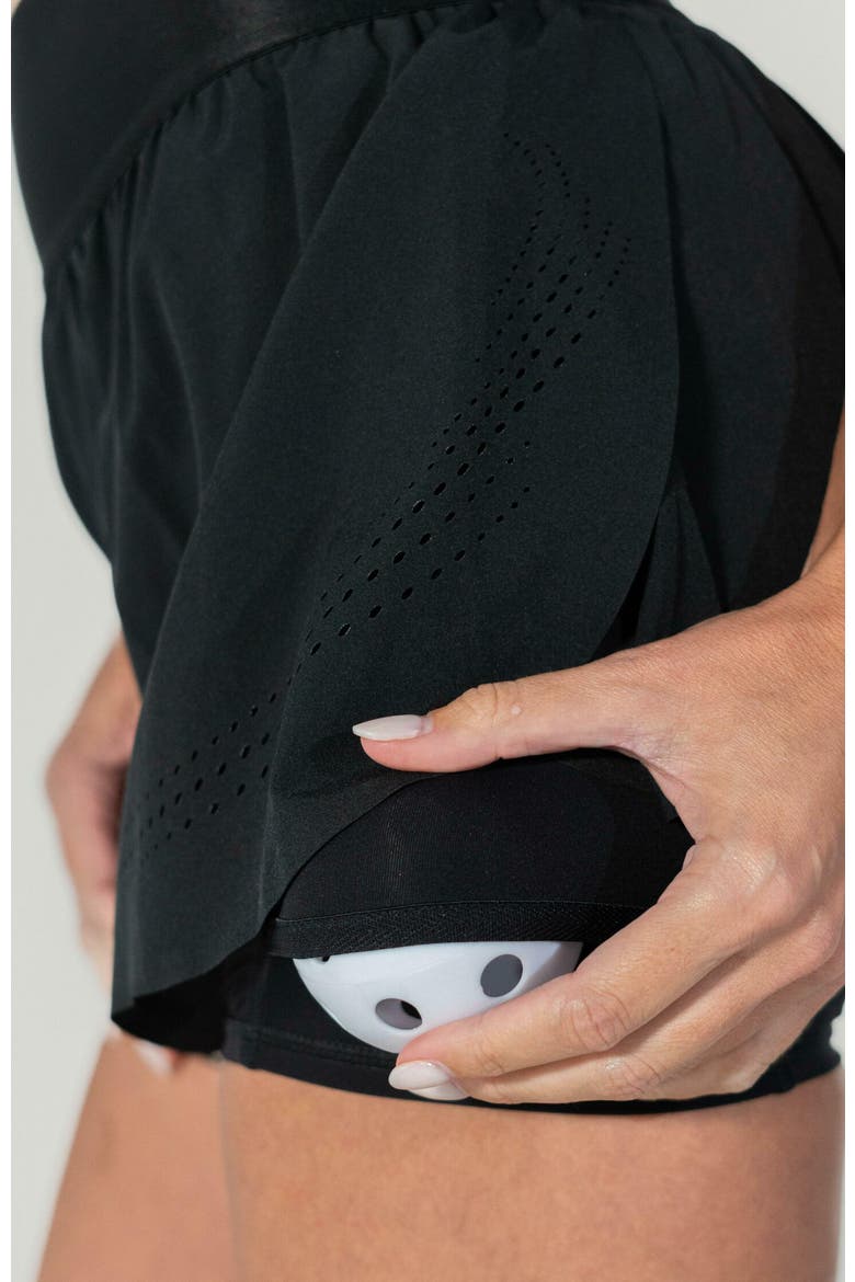 Cross-Court Pickleball Skirt, Alternate, color, Black Beauty