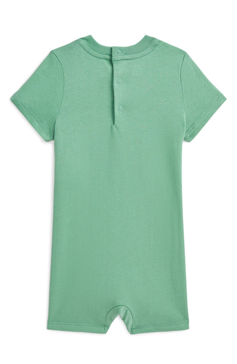 Ralph Lauren Polo Bear Cotton Graphic Romper, Alternate, color, 