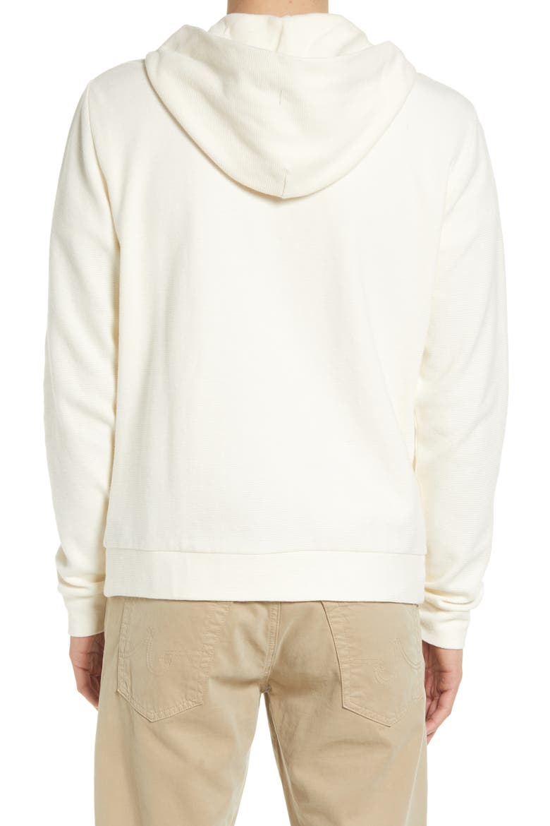 Essential Zip Hoodie, Alternate, color, STONE WHITE