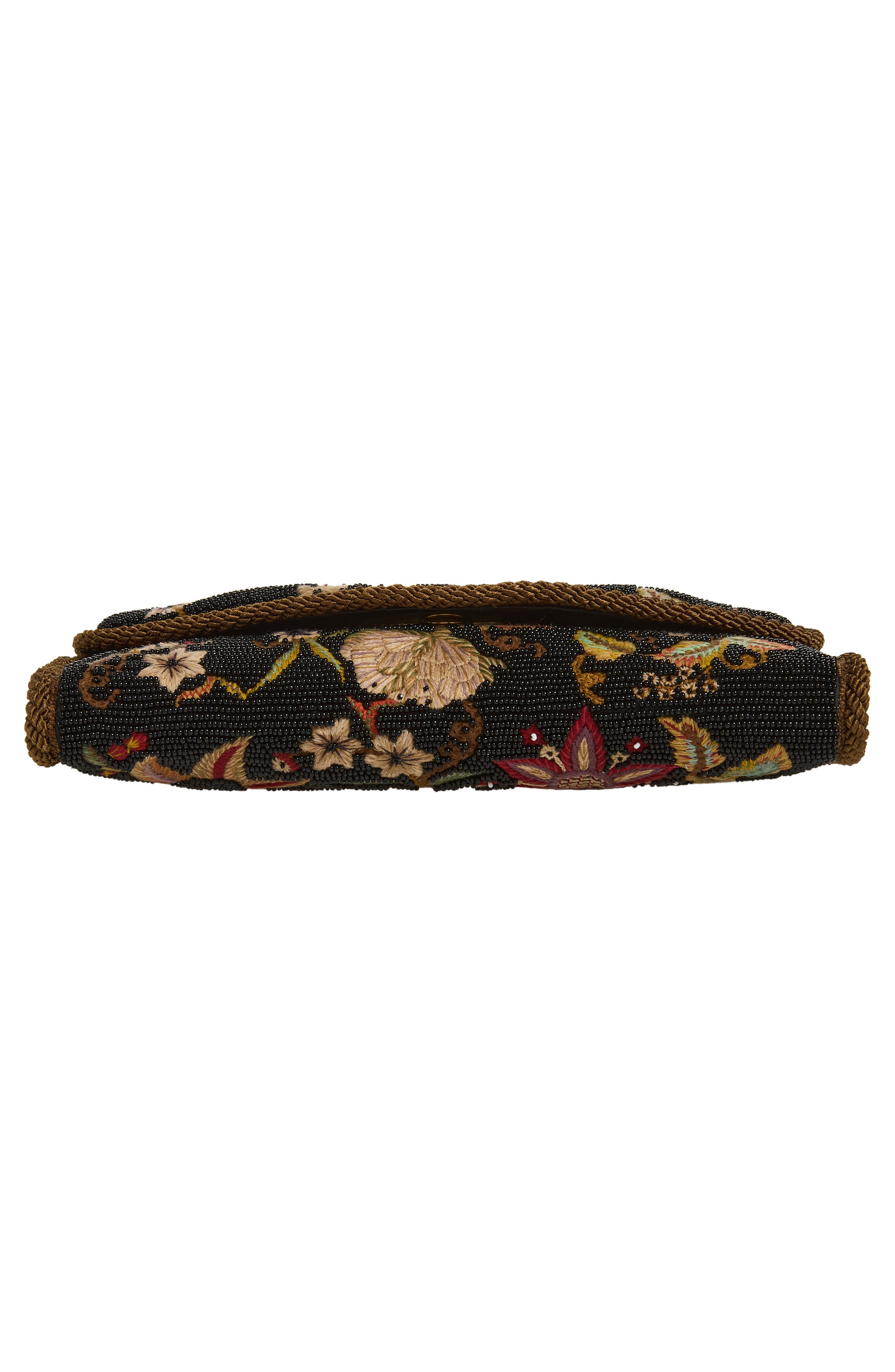 Valentino Garavani Vain Soft Embroidered Top Handle Bag, Alternate, color, Multi Brown
