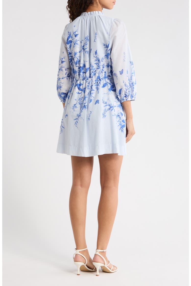 Fernie Field Sarie Cotton Minidress, Alternate, color, LIGHT BLUE