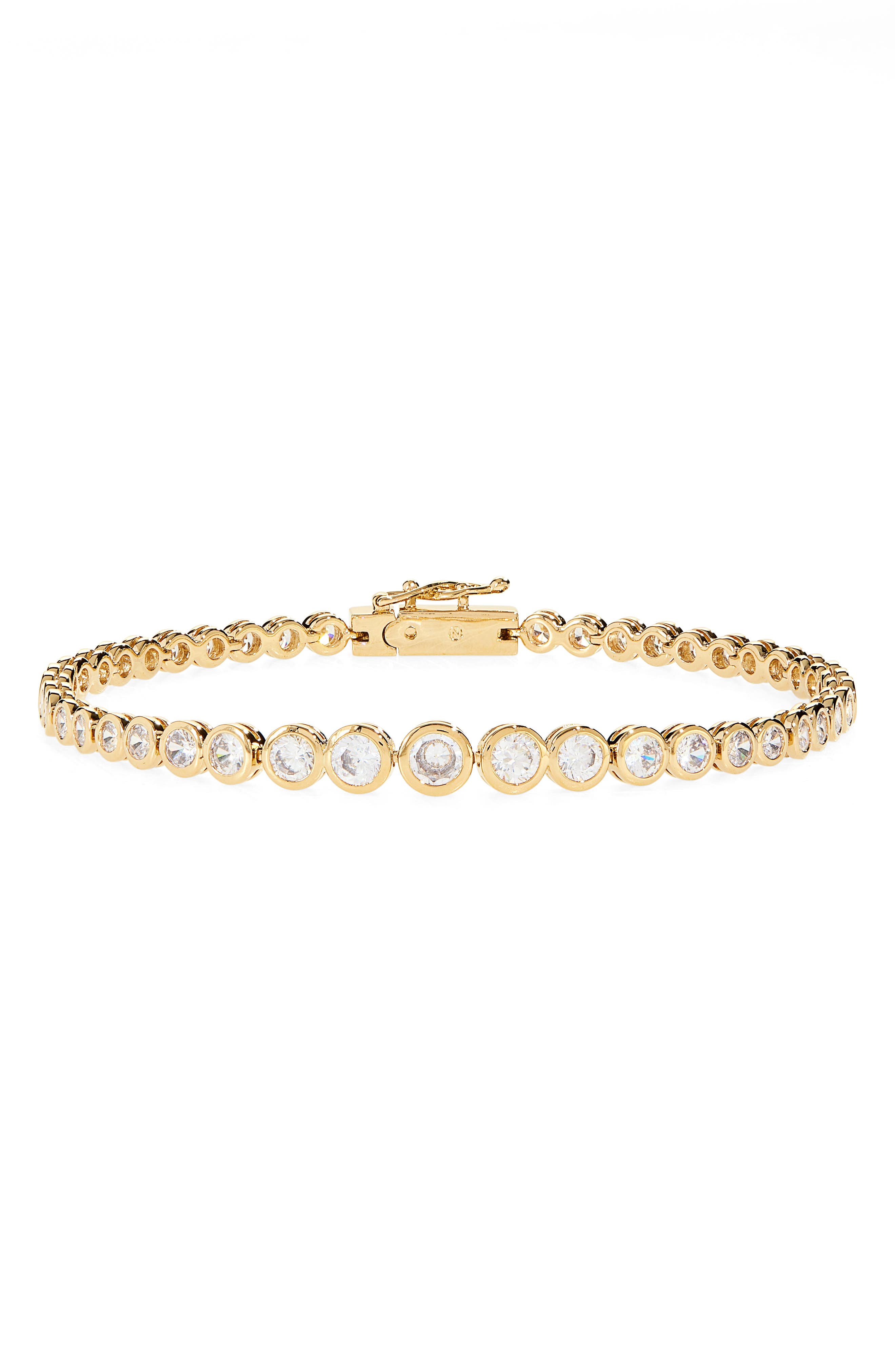 Nadri Jordan Round Cubic Zirconia Tennis Bracelet