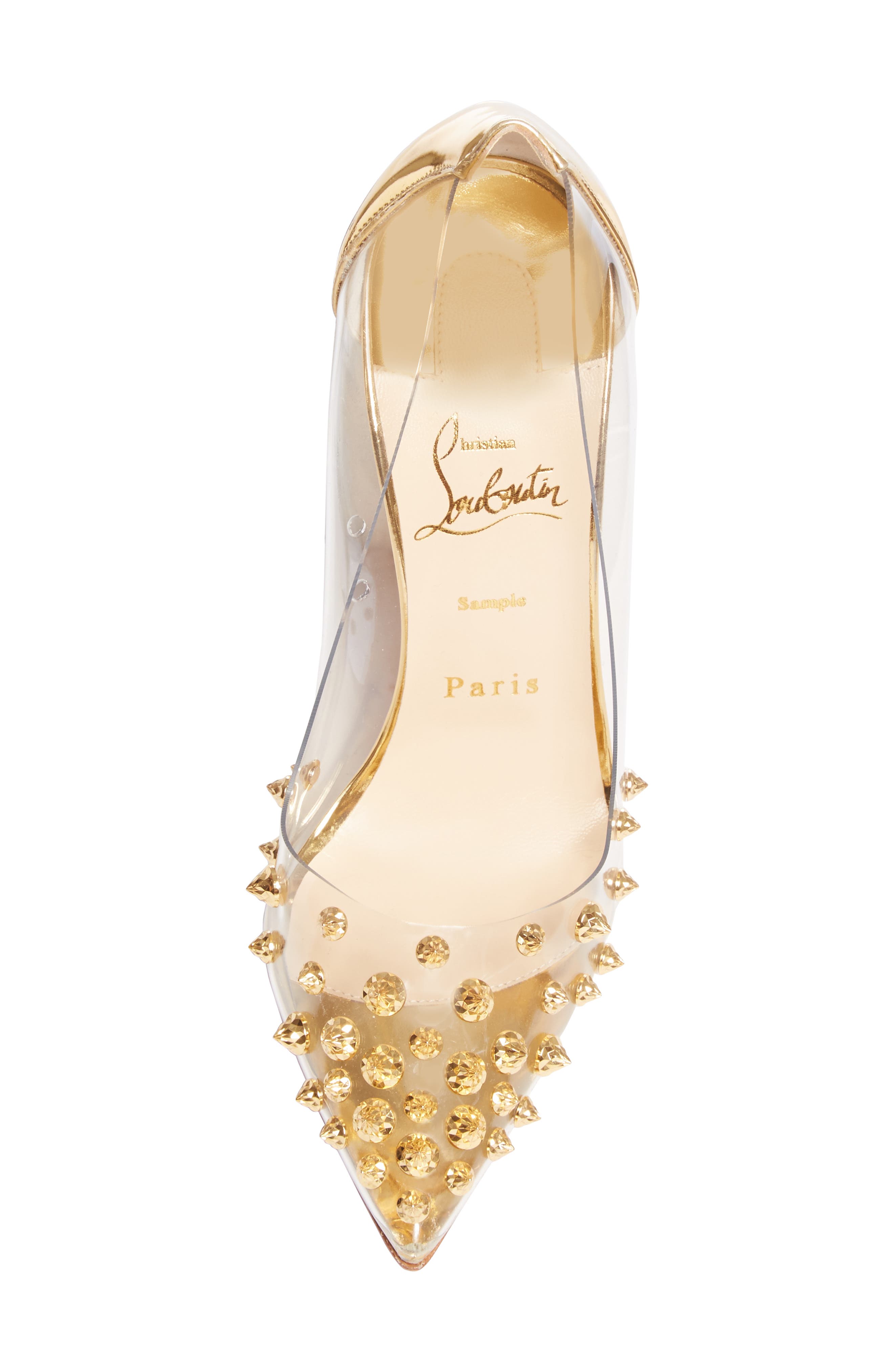 Collaclou Spike Pump, Alternate, color, GOLD