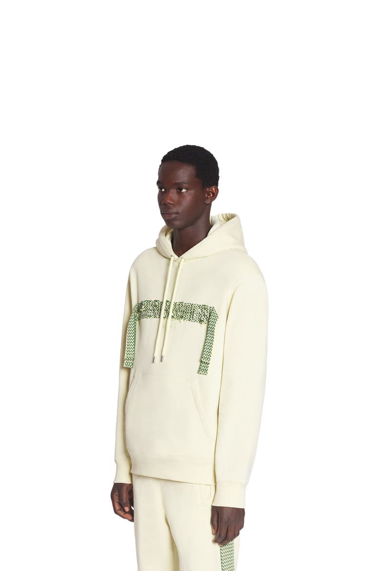 CURB LACE LOOSE-FIT HOODIE, Main, color, QUARTZ