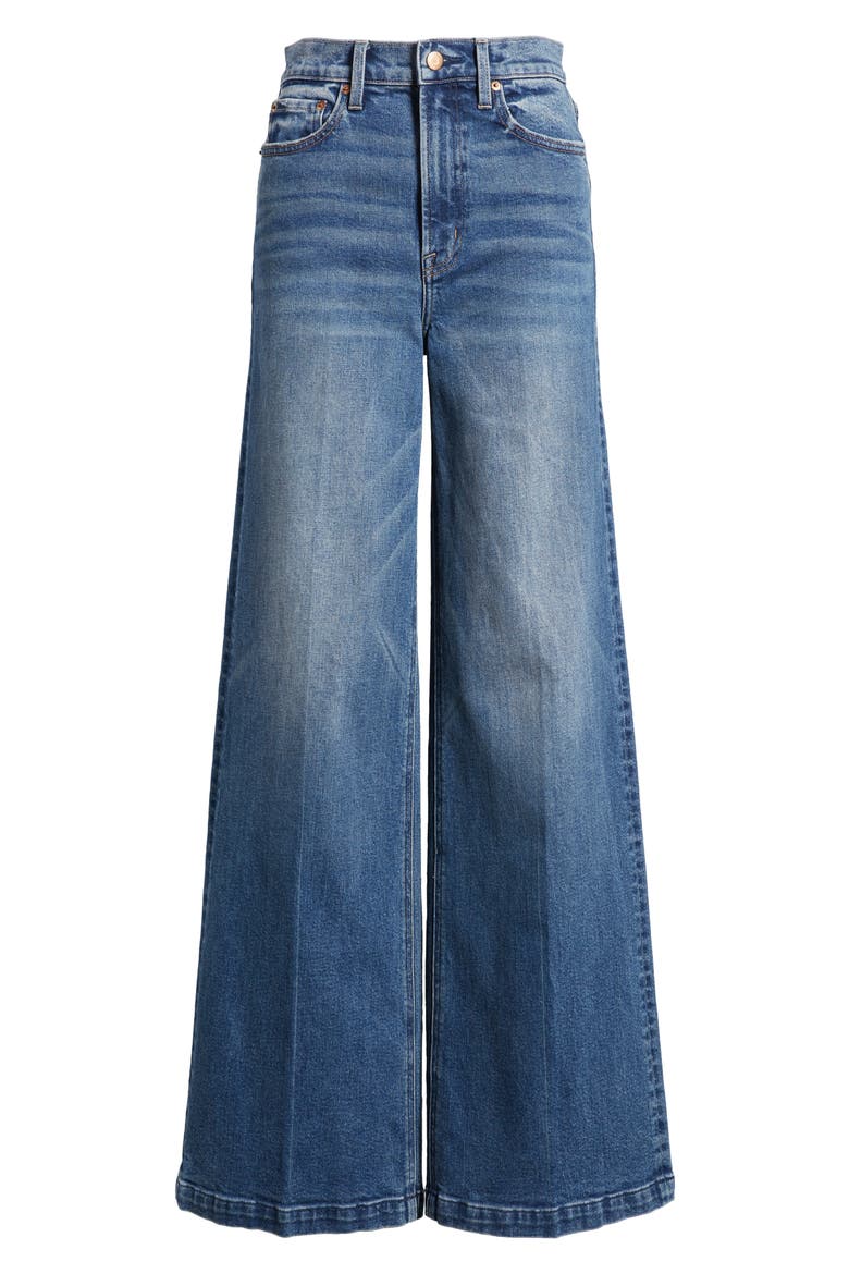 Lana High Waist Wide Leg Jeans, Alternate, color, CIDER