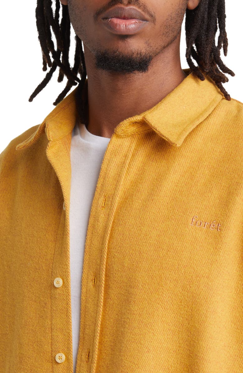 FORET Slow Organic Cotton Button-Up Shirt, Alternate, color, 