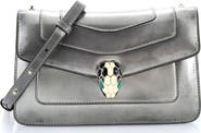 Pre-Owned Bvlgari Serpenti Forever Shoulder Bag Metallic Leather Small