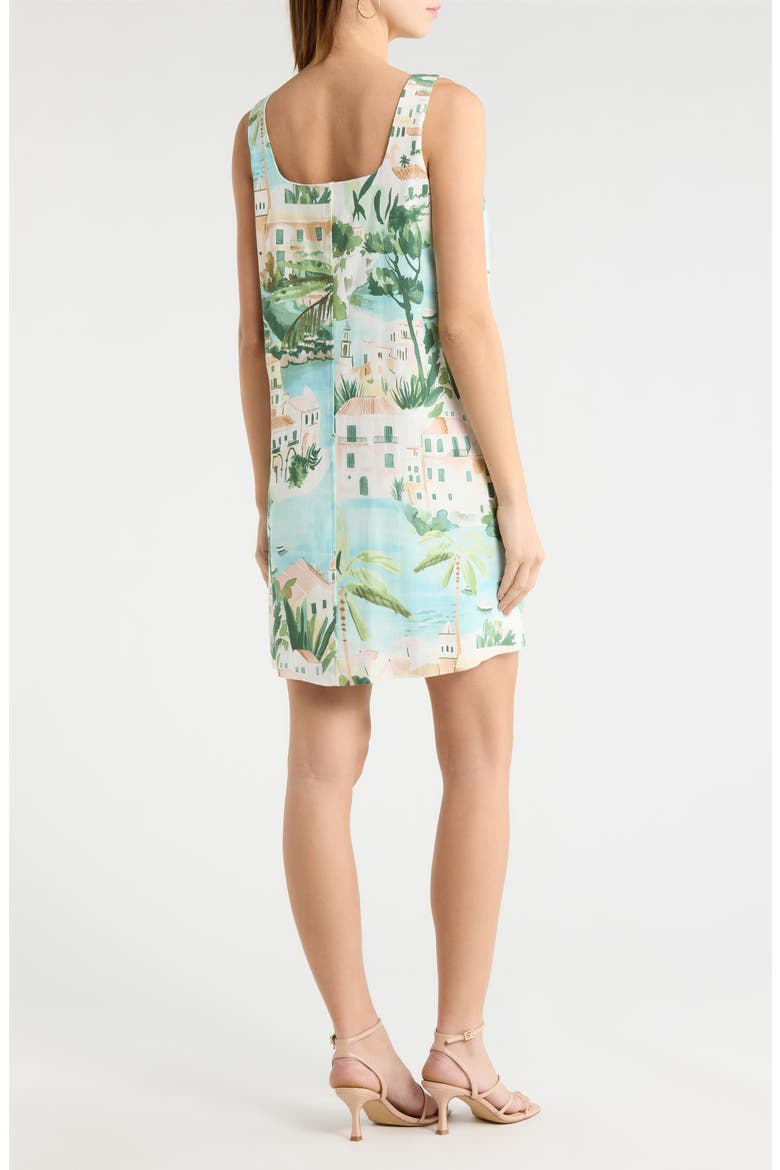 Piti Town Zenica Minidress, Alternate, color, AQUA-MULTI