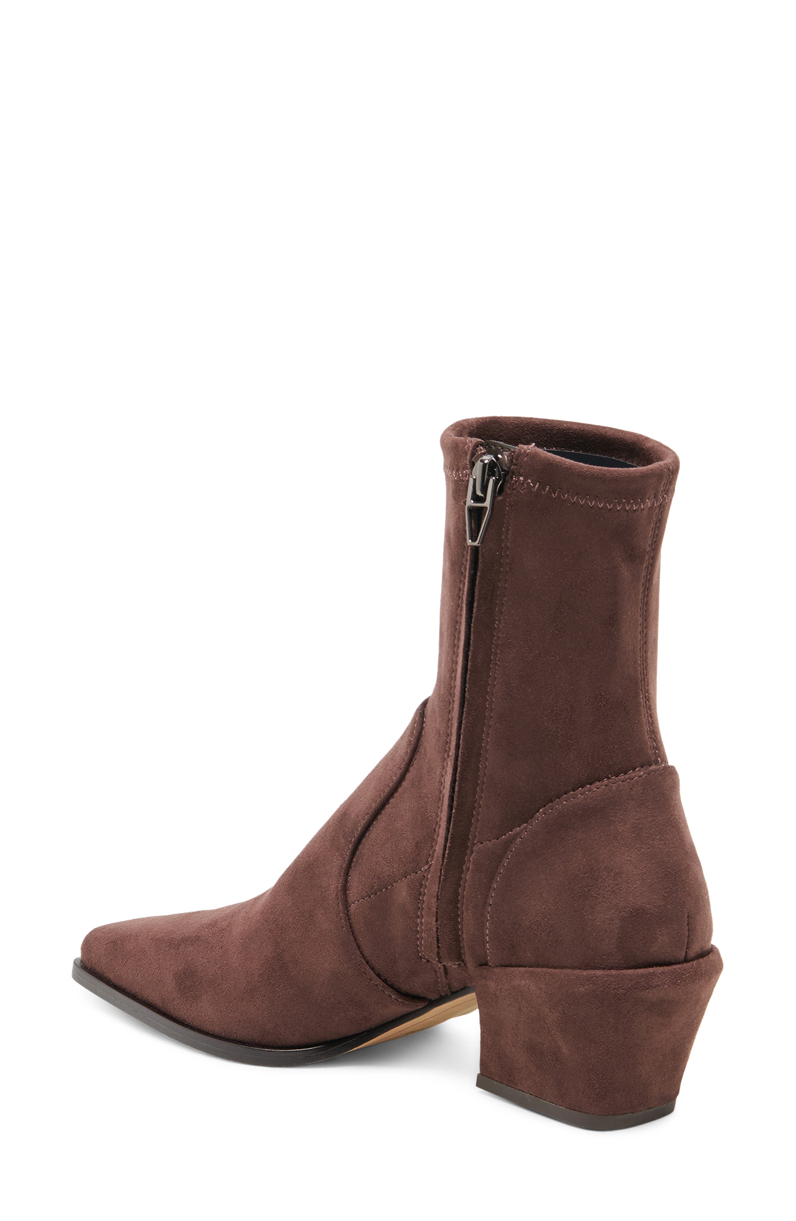 Ledy Leather Bootie, Alternate, color, MAHOGANY SUEDE