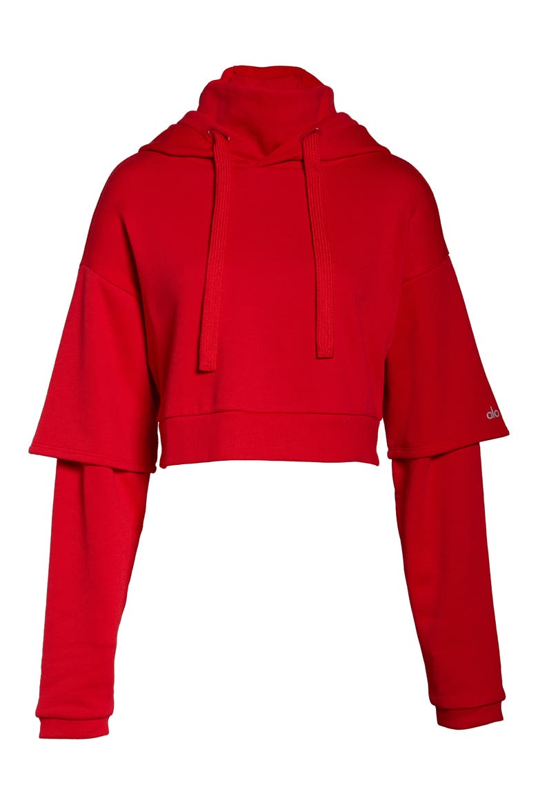 Eternal Hoodie, Alternate, color, SCARLET