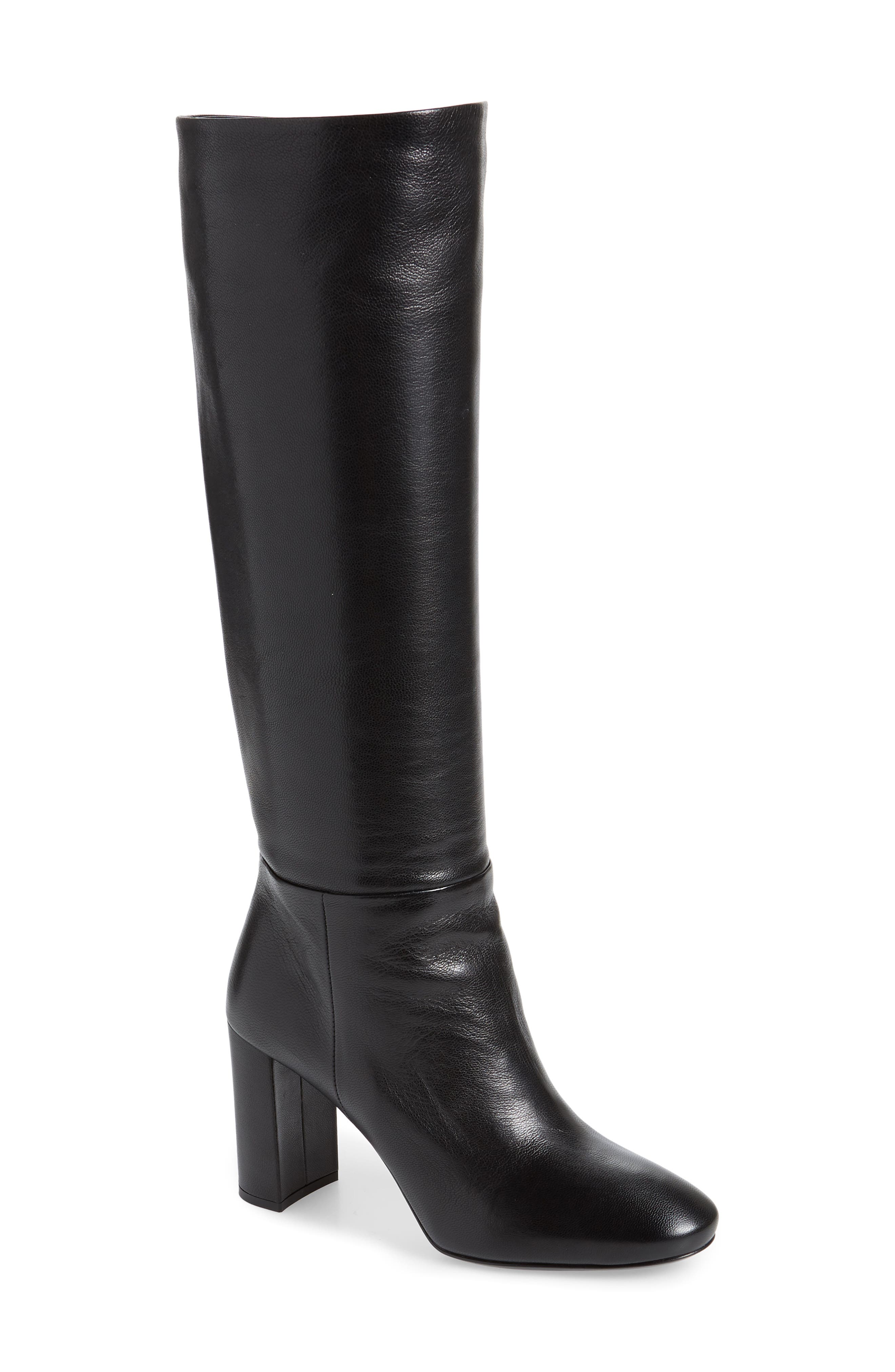 Prada Block Heel Tall Boot, Main, color, 