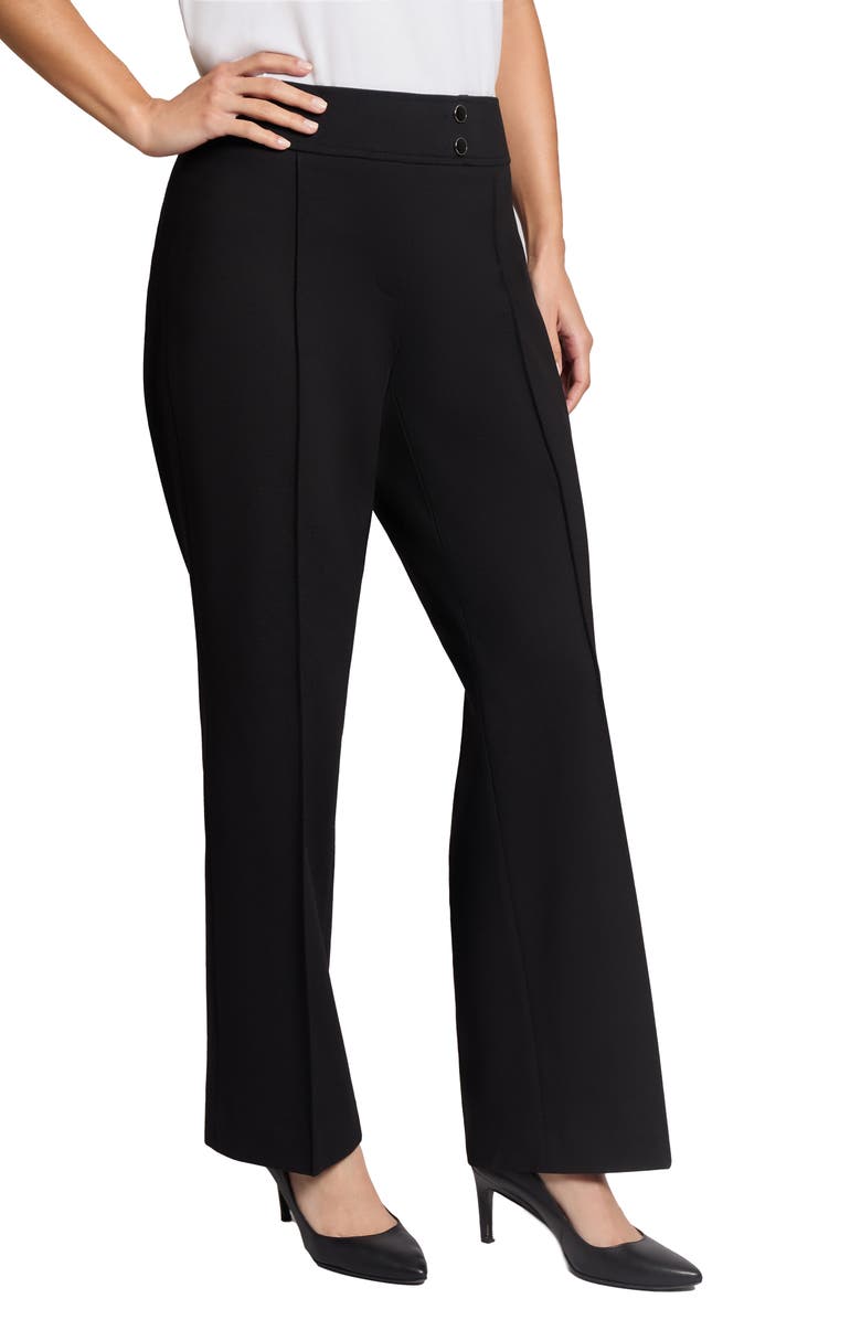 Jones New York Pintuck Pull-On Straight Leg Pants, Alternate, color, 