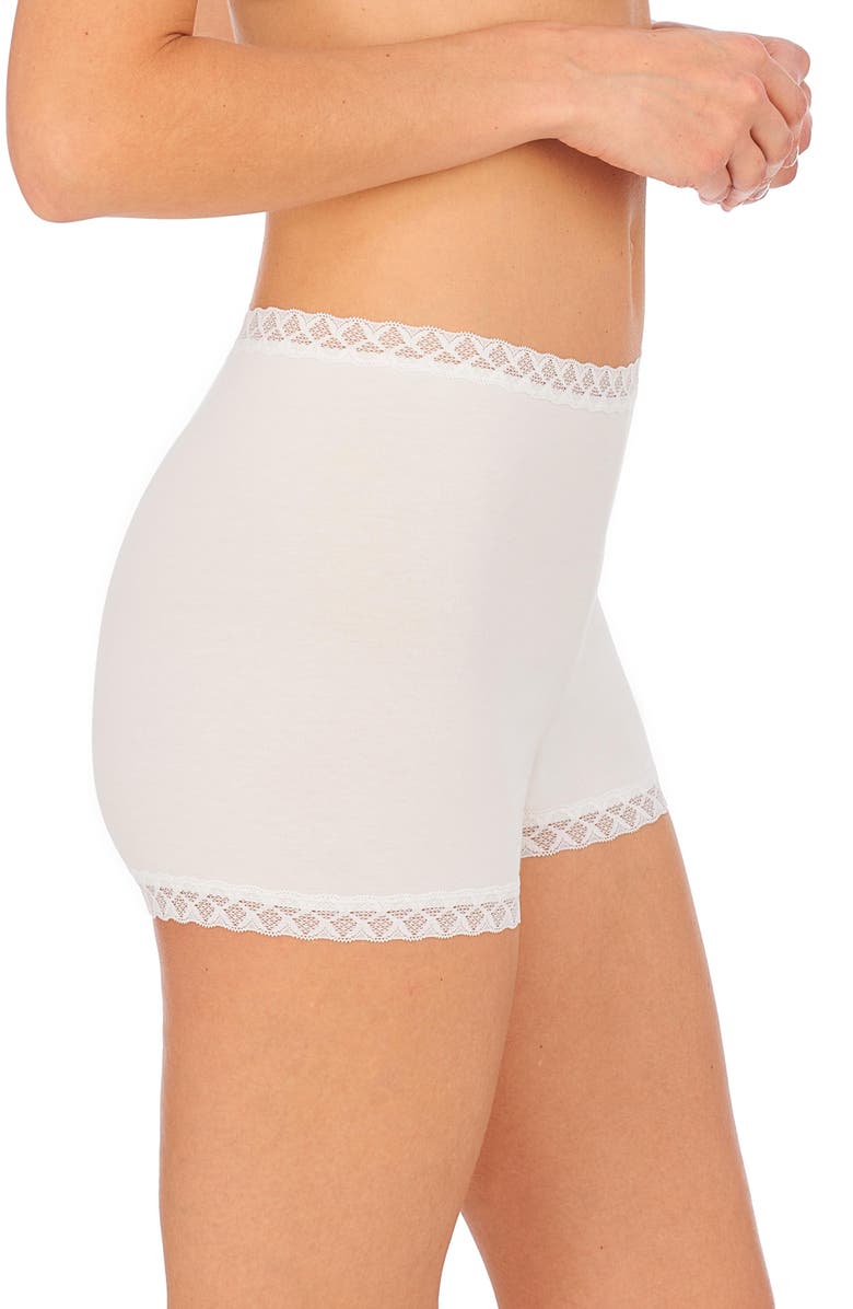 Natori Bliss Cotton Light Weight Sleep Short, Alternate, color, White
