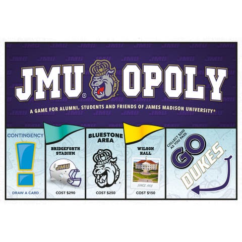 JMU Opoly James Madison Themed Board Game Ages 8+