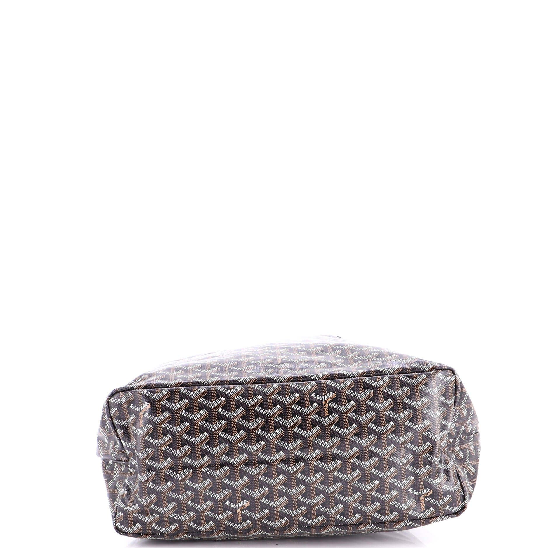 Pre-Owned Goyard Saint Louis Tote Coated Canvas PM, Alternate, color, Black