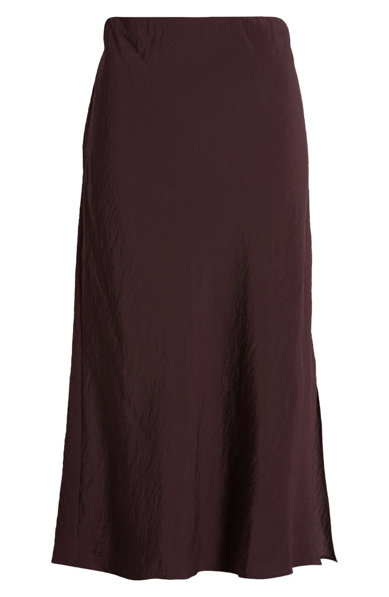 Madewell Crinkled Satin Slip Skirt, Alternate, color,