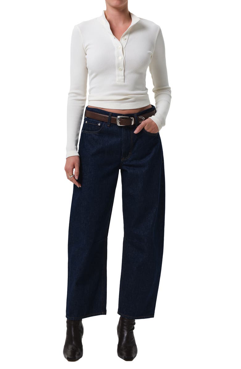 Citizens of Humanity Miro High Waist Ankle Relaxed Barrel Jeans, Alternate, color, Amherst Dark Indigo