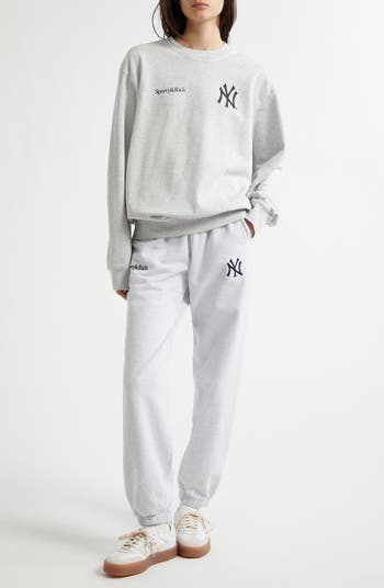 Sporty & Rich Yankees Serif Cotton Sweatpants | Nordstrom