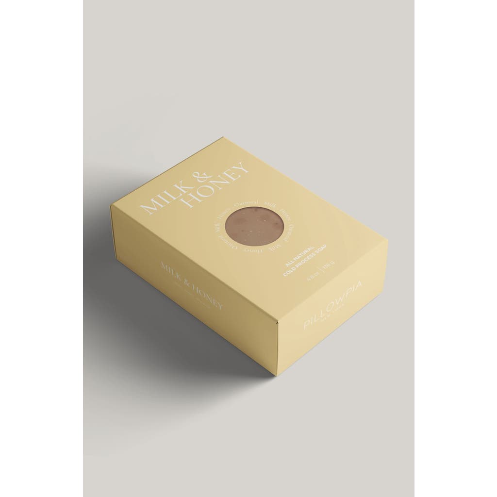 Pillowpia Cold Process Exfoliating Bar Soap in Milk & Honey  product