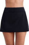 ShapeSolver Side Zipper Pocket Swim Skort