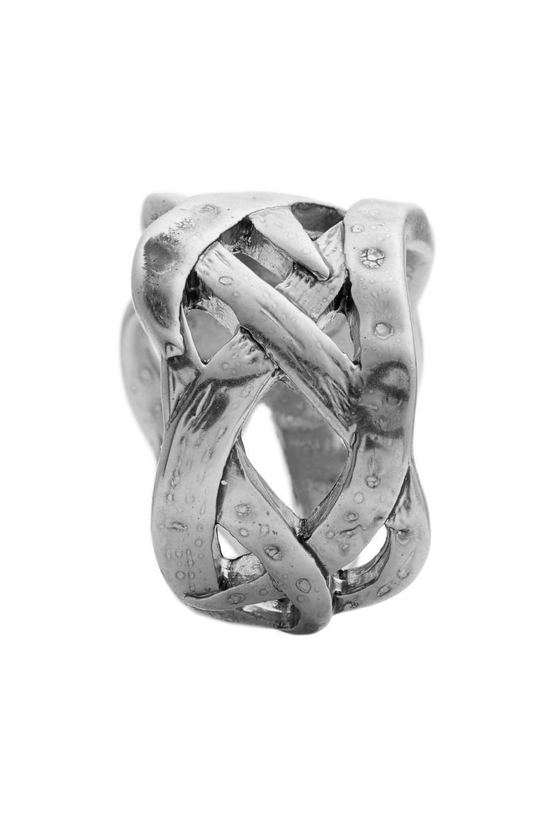 Adjustable Ring, Alternate, color, SILVER