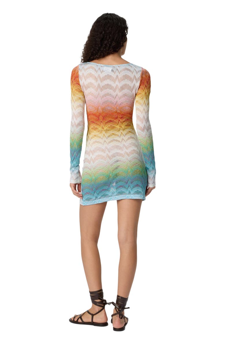 Missoni Shaded Viscose Lamé Mini Dress, Alternate, color, Multicoloured
