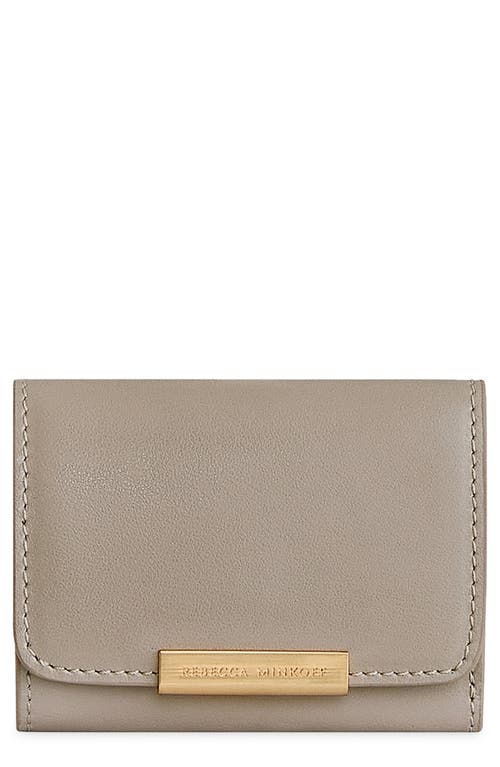 Rebecca Minkoff Insider Compact Leather Wallet In Oyster