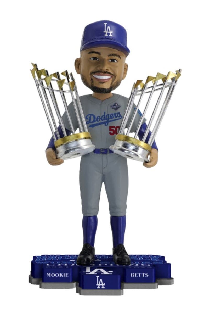 FOCO Mookie Betts (Dodgers) 2025 World Series Back to Back Champs Bobblehead, Main, color, Multi-Color